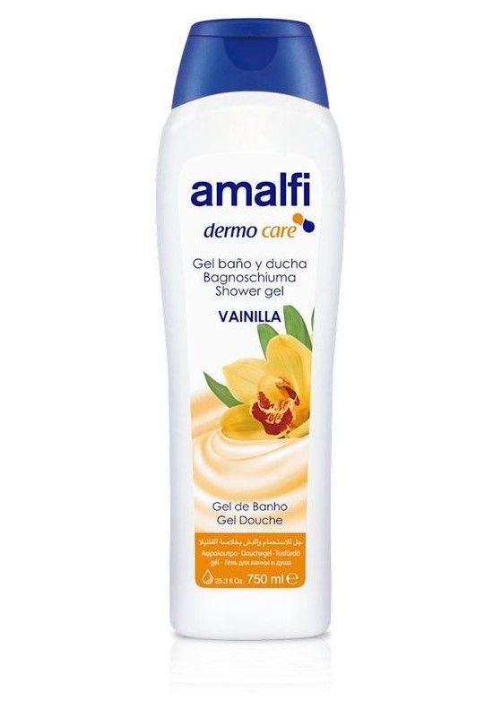 AMALFI гель для ванн и душа Ванильный &quot;Vanilla&quot; для всех типов кожи, 750мл