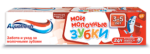 Аквафреш Зубная паста детская Мои Молочные Зубки 3+, 50мл