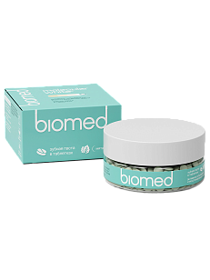 Biomed Зубная паста HealthyWhite в таблетках Мята 62шт