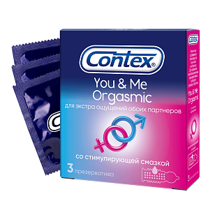 Contex Презервативы You&Me Orgasmic 3шт