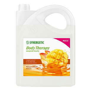 SYNERGETIC Жидкое мыло Body Therapy Манговый мусс 5л