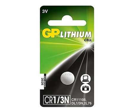 GP Lithium CR1/3N Батарейка дисковая 1шт в, блистере