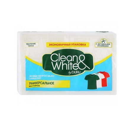 DURU Clean&White Хозяйственное мыло, 125гр