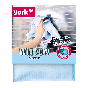 YORK Салфетка из микрофибры для окон 30х30см