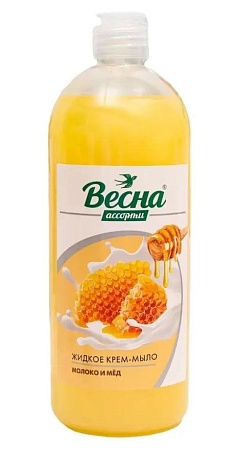 Весна Ассорти Жидкое крем-мыло Молоко и мед, 850мл