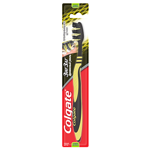 Colgate Зубная щетка Зигзаг с древесным, углем