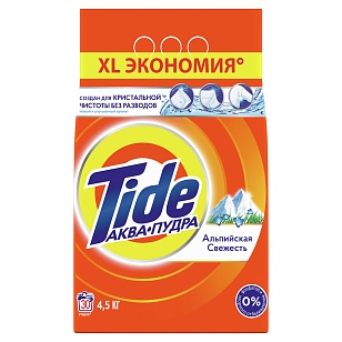 TIDE Стиральный порошок Автомат Альпийская свежесть 4,5кг