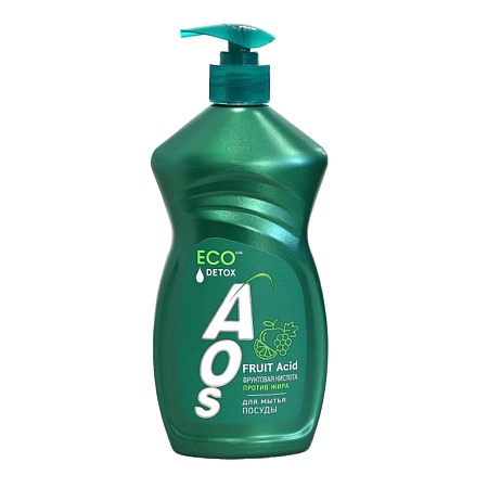 AOS Жидкость для посуды ECO с Фруктовыми кислотами, 450мл