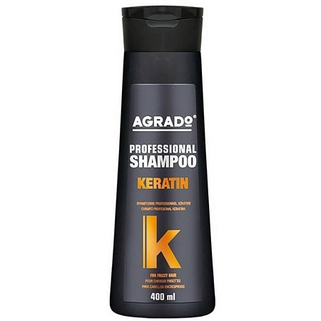AGRADO Шампунь Профессиональный Кератиновый для вьющихся волос, 400мл