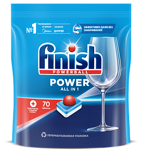 Finish Power Капсулы для ПММ 70шт