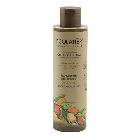 Ecolatier Green Organic Argana Шампунь для волос Глубокое восстановление, 250мл