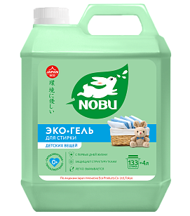 Nobu Жидкое средство для стирки Для детского белья 4л