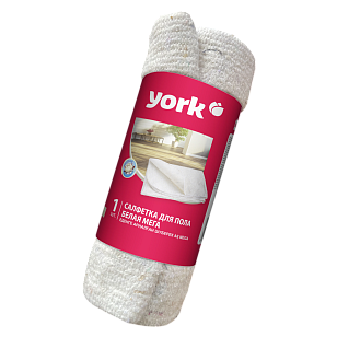 YORK Салфетка для пола хлопковая белая в рулоне Мега 80х100см