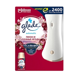 Glade Освежитель воздуха Automatic осн.блок Пион и сочные ягоды 269 мл