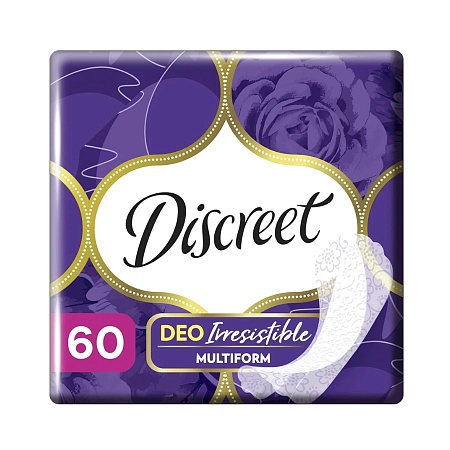 Discreet Прокладки ежедневные Deo Irresistible Multiform Trio, 60шт
