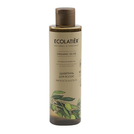 Ecolatier Green Organic Olive Шампунь для волос Мягкость и блеск, 250мл