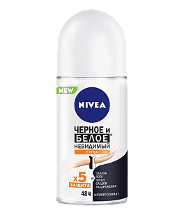 Nivea Део ролик Невидимый для черного и белого Extra 50мл, (30шт)