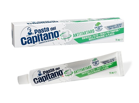 Pasta Del Capitano Зубная паста предотвращает образование зубного камня, 75мл