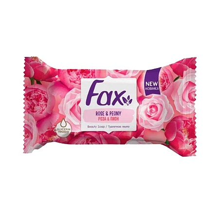 FAX Туалетное мыло Роза и пион, 125г