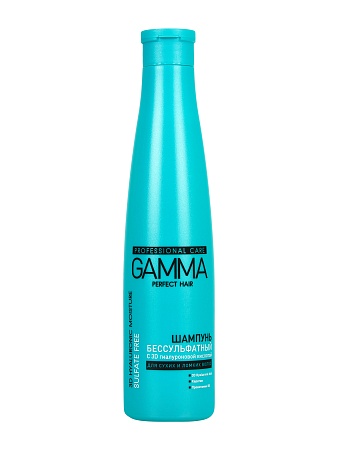 Свобода GAMMA Perfect Hair Шампунь бессульфатный с 3D гиалуроновой кислотой 350мл (6шт в, кор)