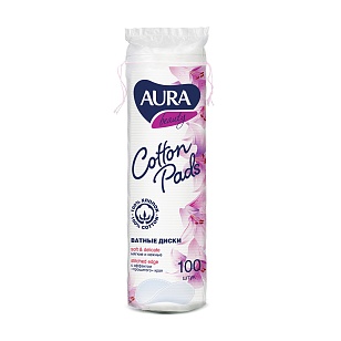AURA Ватные диски, 100шт