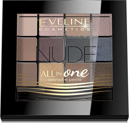 EVELINE Eyeshadow Professional Palette Палетка теней для век тон 01 Nude, 12гр