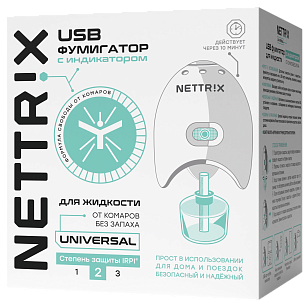 NETTRIX Universal USB Фумигатор 5V для жидкостей 1шт*