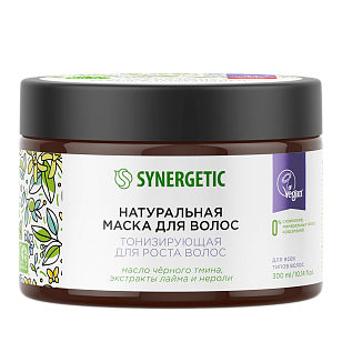 SYNERGETIC Маска д/волос Тонизирующая для роста волос 300мл