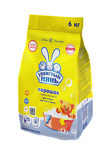 Ушастый нянь Стиральный порошок детский, 6кг