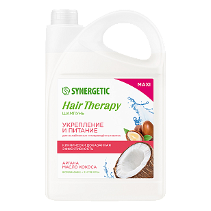 SYNERGETIC Шампунь Укрепление и питание HAIR THERAPY 3,5л