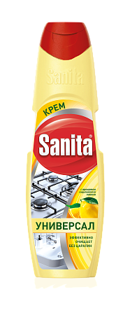 Sanita Средство чистящее Сила лимона крем, 600мл
