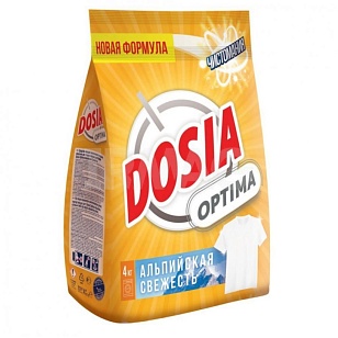 DOSIA Optima Стиральный порошок Автомат Альпийская свежесть, 4кг