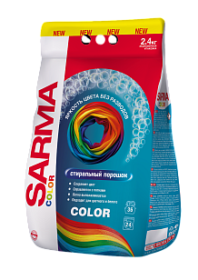 Sarma Стиральный порошок Автомат Колор, 2,4кг