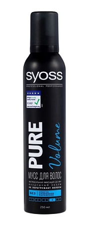 Syoss Мусс для волос Pure Volume, 250мл