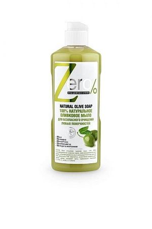 Zero Мыло Жидкое Натуральное для очищения поверхностей оливковое, 500мл