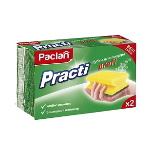 Paclan Губки для посуды Practi Profi, 2шт