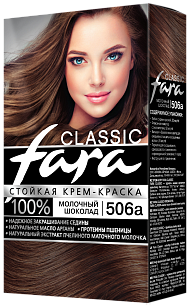 Fara Classic Краска для волос 506а Молочный шоколад (6шт в, кор)