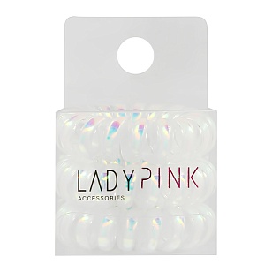 LADY PINK Набор резинок-пружинок SLINKY BOX белых, 3шт