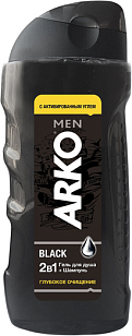 ARKO MEN Гель для душа и шампунь 2в1 Black, 260мл