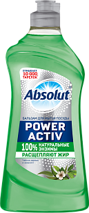 Absolut Power Activ Бальзам д/посуды Чайное дерево и эвкалипт флип-топ 500г
