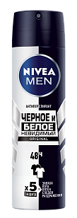 Nivea MEN Део спрей мужской Невидимый д/черного и белого 150мл (6шт/кор)
