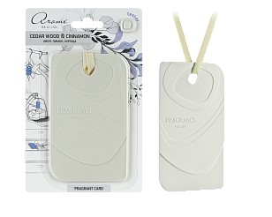 АЕР Ароматизатор для дома FRAGRANT CARD Cedar wood & Cinnamon