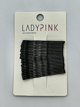 LADY PINK Набор невидимок SIMPLE черных, 24шт