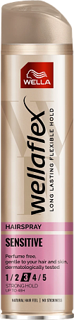 Wella Wellaflex Лак для волос без запаха Sensitive ССФ 5, 250мл