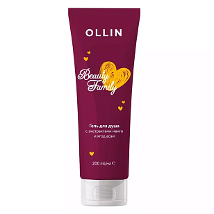 Ollin Professional Beauty Family Гель для душа с манго и ягодами асаи, 200мл