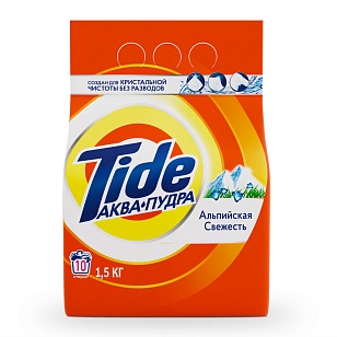 TIDE Стиральный порошок Автомат Альпийская свежесть 1,5кг