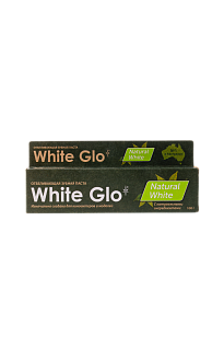 WHITE GLO Зубная паста отбеливающая Natural White 100г