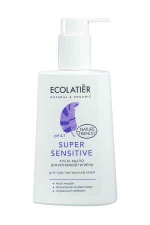 Ecolatier Жидкое крем-мыло для интимной гигиены Super Sensitive для чувствительной кожи, 250мл*