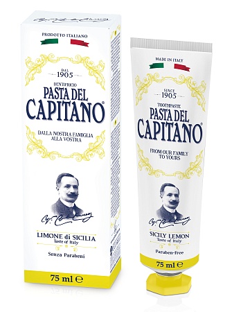 Pasta Del Capitano Зубная паста Премиум Сицилийский лимон, 75мл