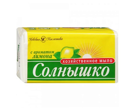 Невская Косметика Хозяйственное мыло Солнышко с ароматом лимона, 140г